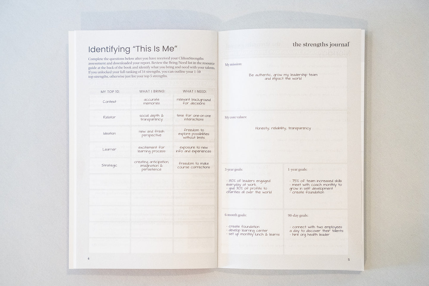 The Strengths Journal™ (Paperback) — 4 Pack (Mixed Color Variety)